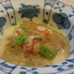 ひろ作 - あん肝入り茶わん蒸し。