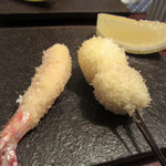 うずらと車えび