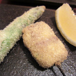 串揚伊佐 - アスパラ、小鴨