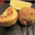 串揚伊佐 - サツマイモ、納豆