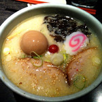 らーめん山頭火 - 塩ラーメン味玉入り