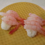 Kappa Sushi - たっぷり甘海老8尾のせ　194円