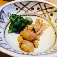 ひつまぶし名古屋備長 マロニエゲート銀座1店 - きもわさ。初めて食べました。半生レバーみたいな食感で、私はやや苦手。好きな人は美味しいんでしょうね。