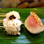 藪sou鮨・旬の魚 - はも、トロ漬物乗せ