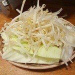 北一倶楽部 - 生ラムジンギスカンセットの野菜