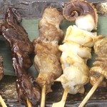 Ajinami - 串盛り４本１１４０円昔ながらの焼き鳥です