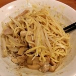 中華そば 七麺鳥 - 全部混ぜたら美しくはない…