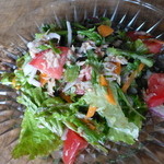 山岡ピザ - ツナとルッコラグリーンサラダ＠1,000