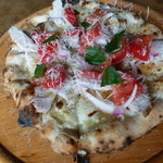 山岡ピザ - スモークチキンとハニーマスタードPizza＠2,200　
