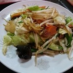 亀鶴食堂 - 野菜炒め 2015年6月