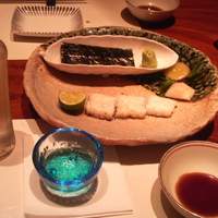 島之内 一陽 - 穴子　わさびと海苔で　半分食べちゃった～
