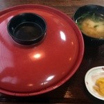 越前蕎麦 見吉屋 - 2015年６月　玉子上かつ丼