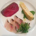 ダ オルモ - ランチの前菜３種。