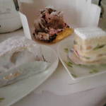 フランス菓子　ボンシャンス - バナナタルト？　スペシャルパイ　ショートケーキ