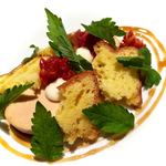 レフェルヴェソンス - 【15年6月】フォアグラのナチュレル、金美人参のピュレとそのキャロットケーキのかけら