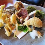 居酒屋SANUFA - 沖縄天ぷら盛合わせ