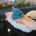 Sushi Ei - 甘エビ　卵のせ