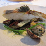 ラ・ターブル・ド・トリウミ - 鱸　南仏風 野菜のグラタンとアサリのマリニエール