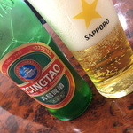 中華美食府 - 青島ビール 小瓶（５００円）２０１５年６月