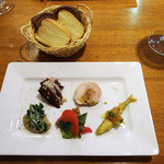 アンティカ オステリア マジカメンテ - 前菜盛り合わせ５種