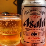 麺屋 あっ晴れ - 缶ビール(350円)