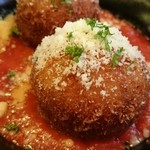 イタリア食堂amico - 新潟栃尾米のアランチーニ