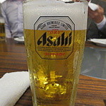 Way A - 生ビール（サントリー：プレモル生）何故か？グラスはAsahi Super Dry