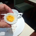 Cafeルノアール - モーニングAセットのゆで卵