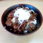 峠の蕎麦 - ドテ煮丼