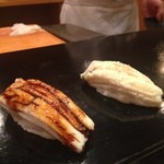 寿し処 寿々 - 穴子のタレと塩