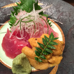 北地蔵 - 中トロ&生うにのお刺身(わがまま30ver.)