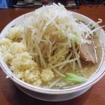 活龍 - 豚そば+野菜増しニンニク増し増し