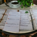 カフェ 中野屋 - 店外のメニュー表