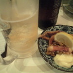 元祖立ち飲み屋 - 2015/06/21 ゲソ揚げ180円．安くはない