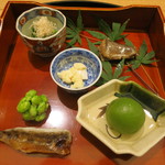 日本料理 太月 - 27年6月　前菜6種