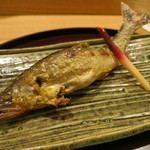 日本料理 太月 - 27年6月　四万十鮎　塩焼き　蓼酢で