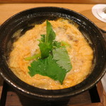 日本料理 太月 - 27年6月　ノドグロ卵とじ　長ネギ・三つ葉