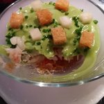 ラトリエ ドゥ ジョエル・ロブション - ②忘れた（ナマモノ食べられない言ったら手長海老のサラダがこれに変わった）