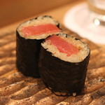 三谷 - トロ巻、Cuvee Gyotaku Domaine Mittnacht と共に　(2015/05)