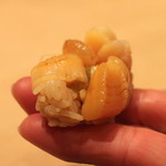 三谷 - 小柱、若駒　雄町５０　無濾過生原酒 と共に　(2015/05)