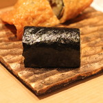 三谷 - 干瓢巻き、若駒　雄町５０　無濾過生原酒 と共に　(2015/05)