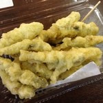 きやんせ - 20匹弱の小鮎の天ぷらが入っています