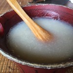 そば草香 - お昼の炭焼きコース　3,500円　そば湯