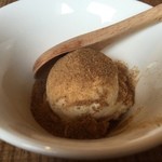 そば草香 - お昼の炭焼きコース　3,500円　そばのアイス