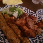 印度料理シタール - タンドリーチキンとカバブのＬサイズセット