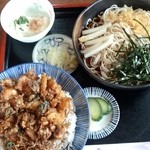 立花 - かき揚げ丼のセット