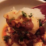 東京チャイニーズ 一凛 - 白い麻婆豆腐　ご飯のせ