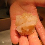 鮨龍尚 - 白えび昆布〆