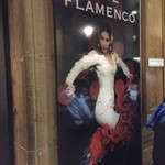 Los Tarantos - 入り口近くにあるポスター。