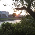 ビアパブ　ベアレン - 夕陽も落ちてきました。